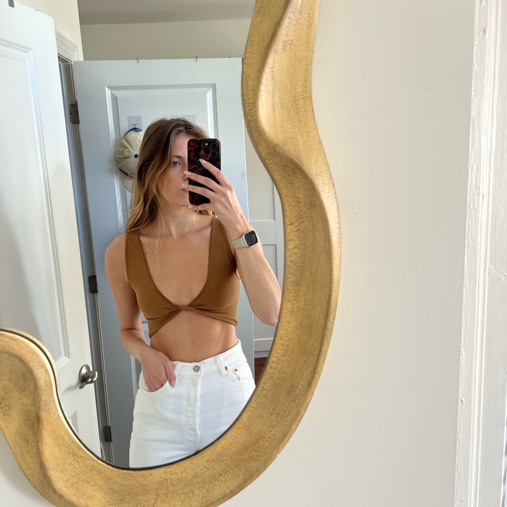 Free People Twist-Front Crop Top